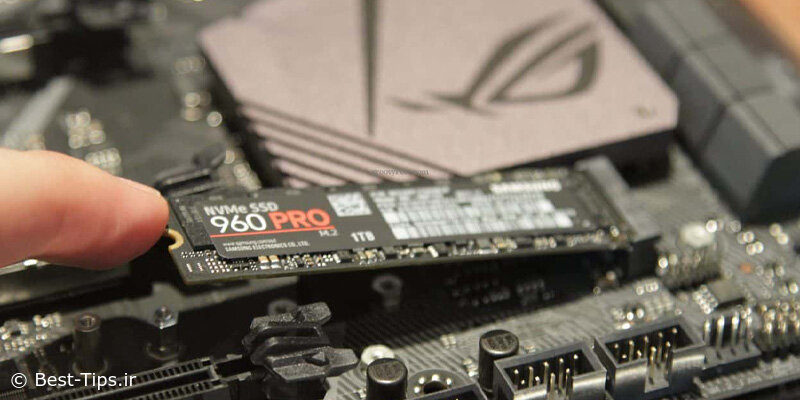 درگاه اتصال هارد SSD NMVe روی مادربرد